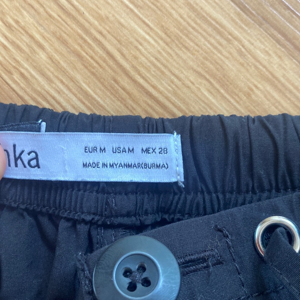Berksha black parachute pants!